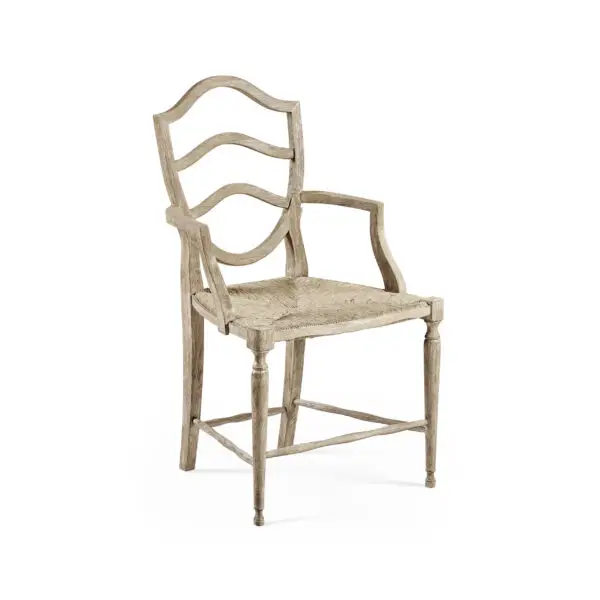 bodiam grey oak arm chair