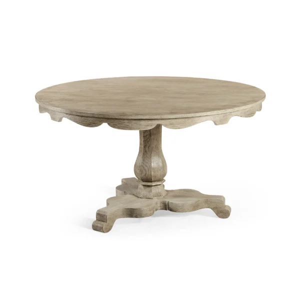 overbury grey oak breakfast table 54"