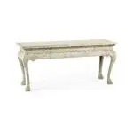 york venetian white oak console