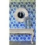 york venetian white oak console
