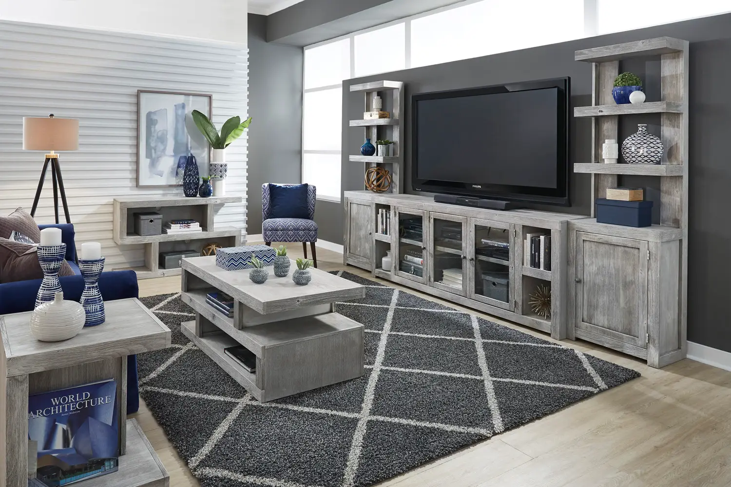 55b0b57c4677534368397dc9acd737d0 Avery Loft Entertainment Wall DY1GROUP - Image 1