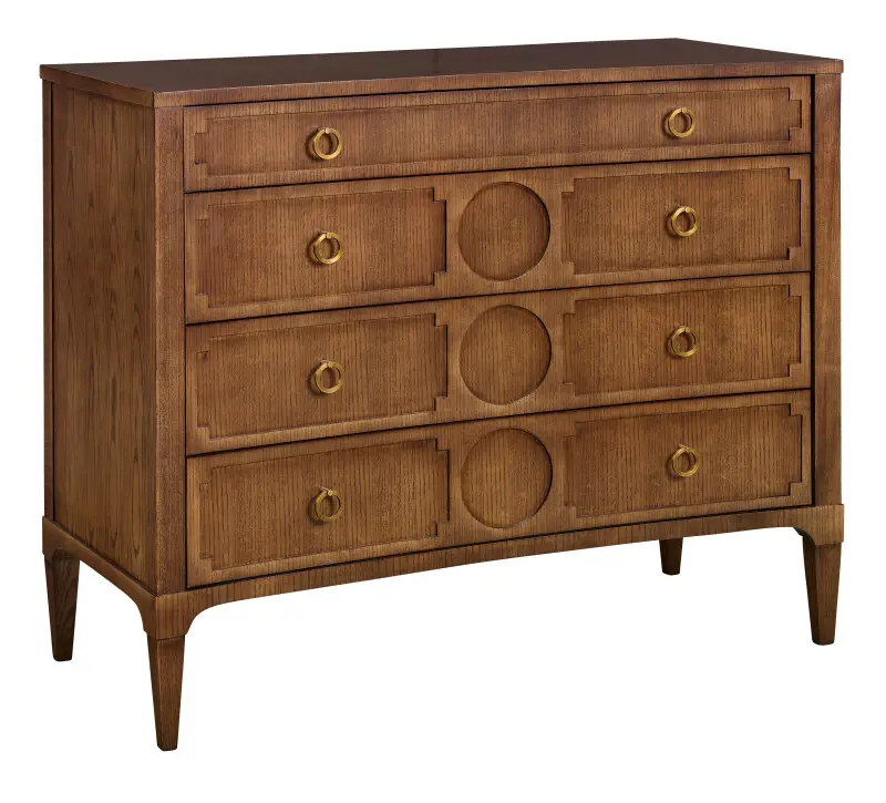 573ab3083c495d2bcfa0e7347632b0c6 ARTISAN CURVED FRONT CHEST WITH DRAWER OVERLAY-ASH - Image 1