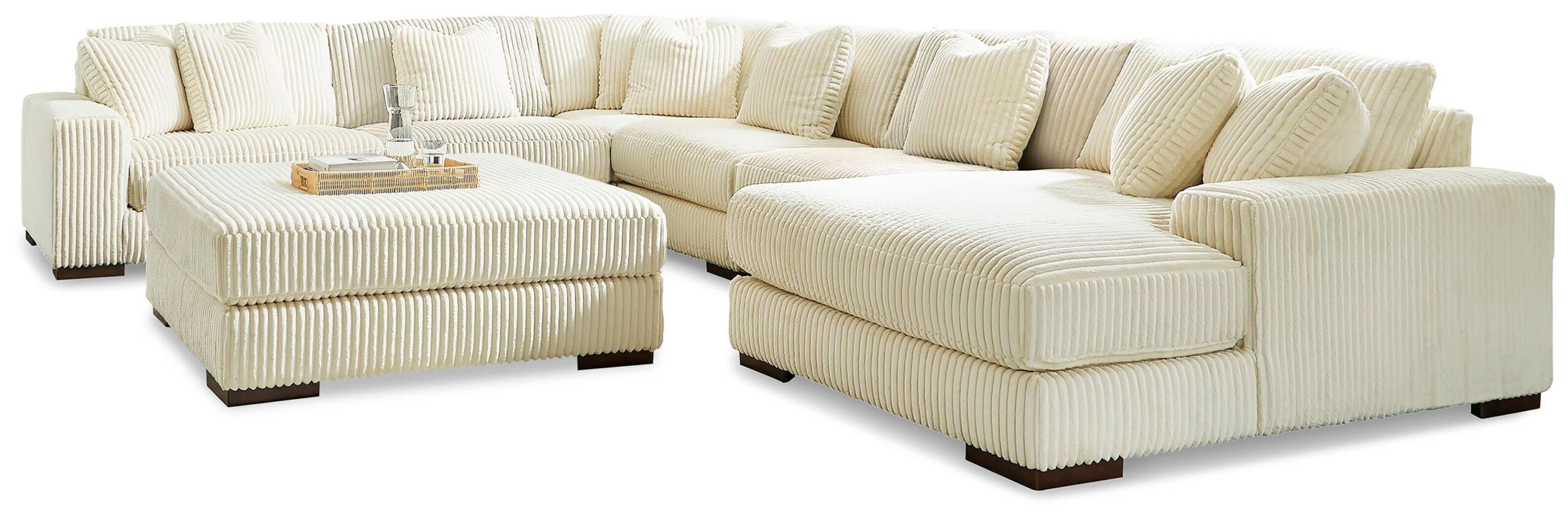6187d2a904a054e88e6551d0edecdde5 Lindyn 6-Piece Sectional with Chaise and Ottoman - Image 1