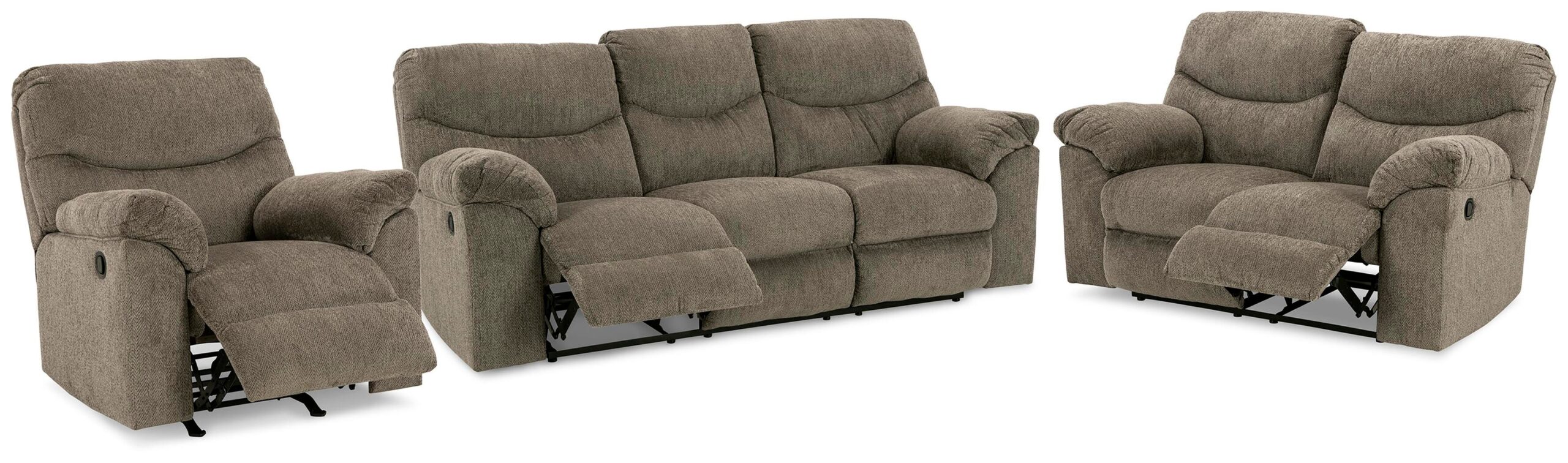 68b6fcb46b301de1659fc12b2c10265c Alphons Reclining Sofa, Loveseat and Recliner - Image 1