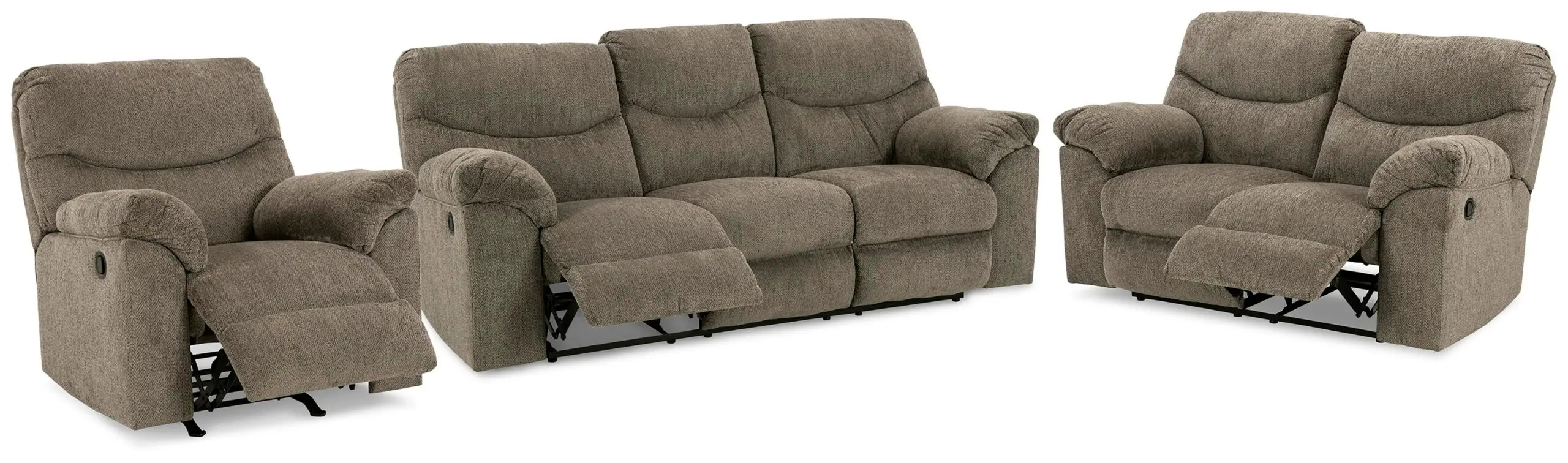 68b6fcb46b301de1659fc12b2c10265c Alphons Reclining Sofa, Loveseat and Recliner - Image 1