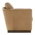Alba Leather Swivel Chair - Image 3