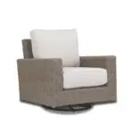 Coronado Swivel Rocker in Canvas Flax w/ Self Welt