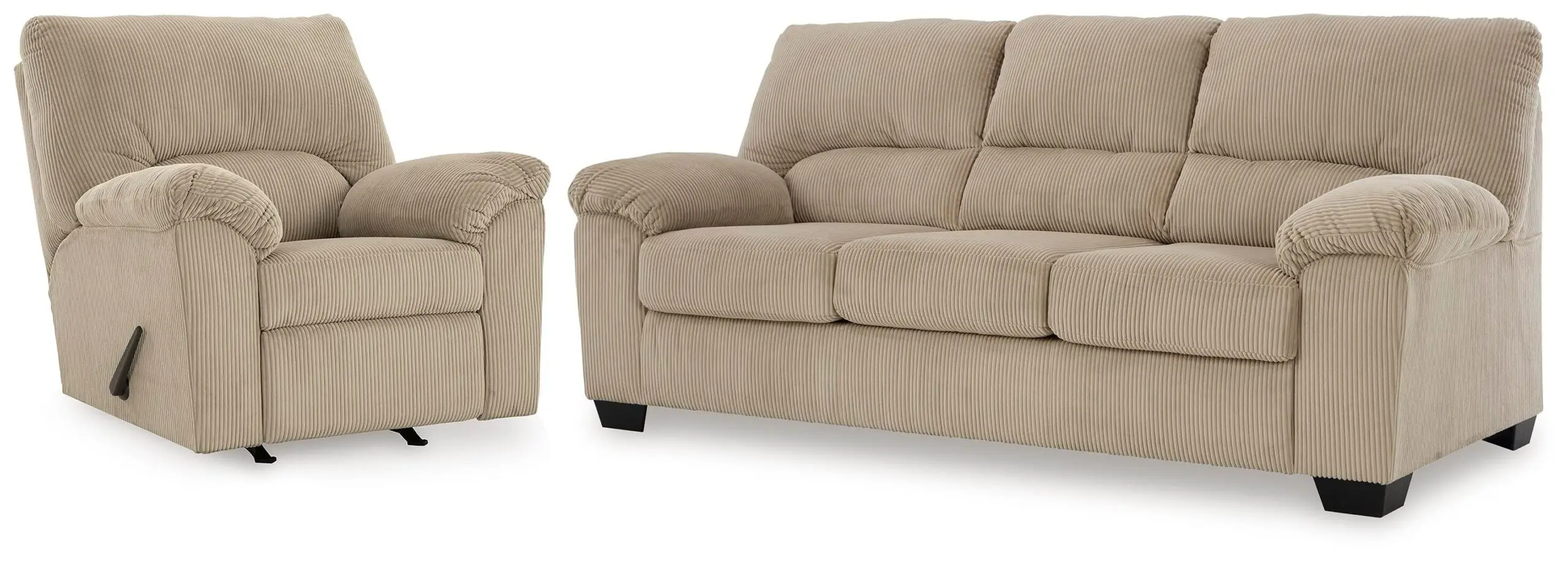 752621a173662dfad5c0372e87ad15c3 SimpleJoy Sofa and Recliner - Image 1