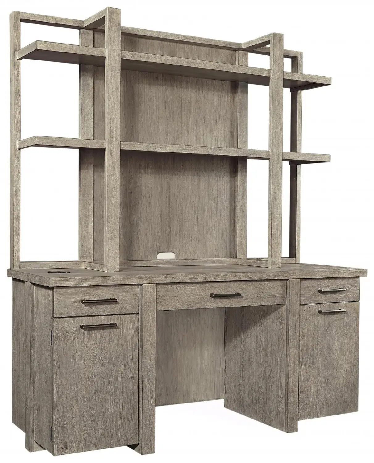 7632c77c28524e7c99aad09520484241 Platinum Credenza And Hutch I251HOGRP2 - Image 1