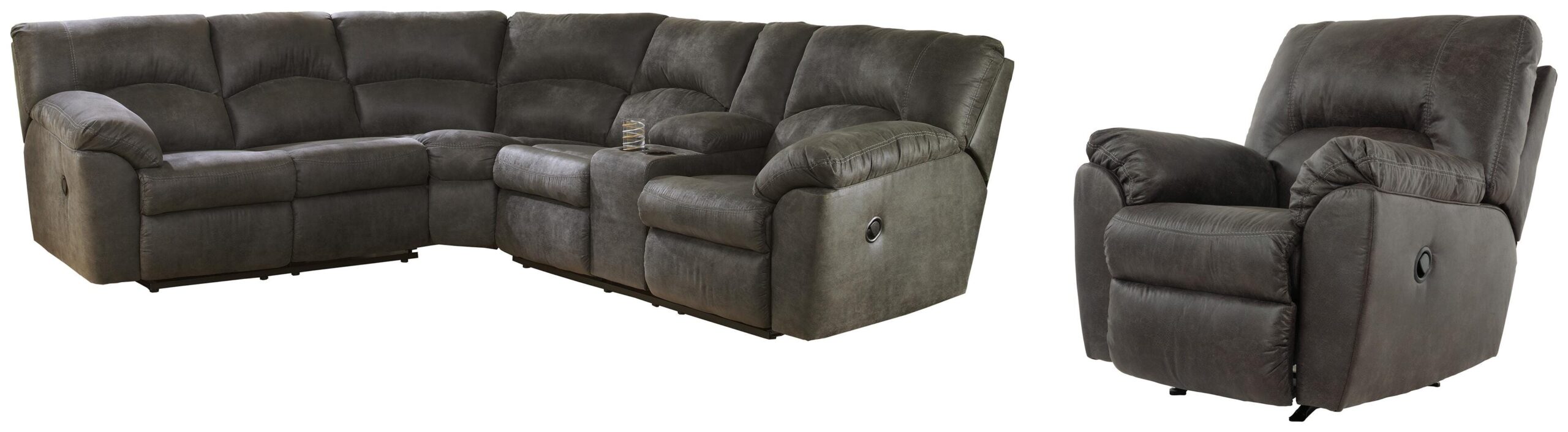 a5b45103732dc2850132a90ee97eeaaa Tambo 2-Piece Sectional with Recliner - Image 1