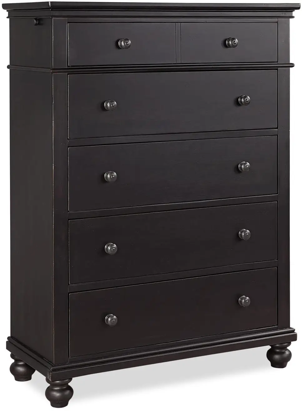 af7b97f2eb3554b95ba731cef0893b1c Oxford 5 Drawer Chest I07-456-BLK-1 - Image 1