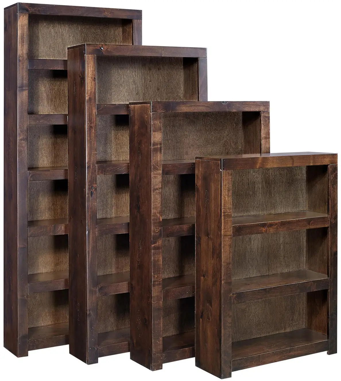 c1e3b7ef14dff9c111e958f76ec071f8 Contemporary Alder 60" Bookcase - Image 1