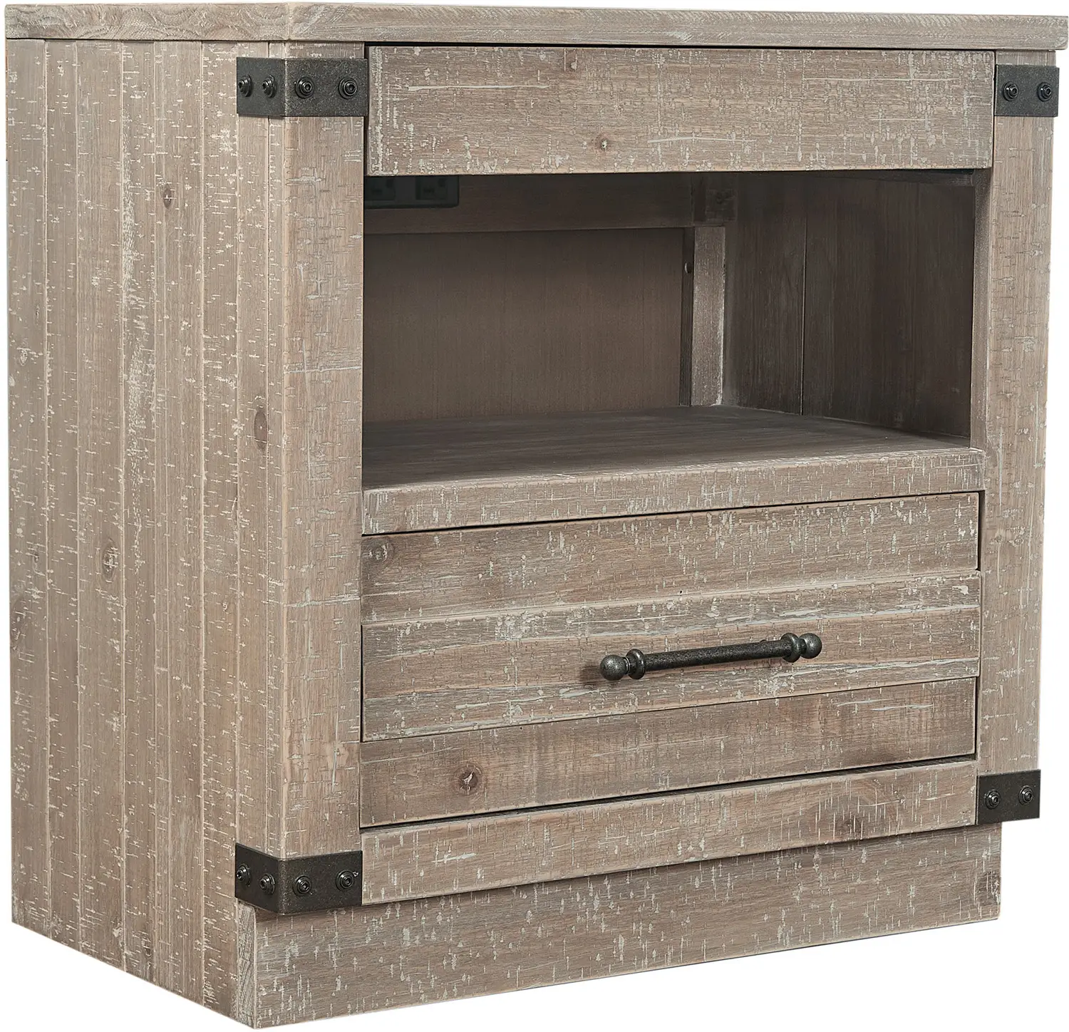 d1e8fd646ed363294ef54ff646671580 Foundry 1 Drawer Nightstand - Image 1