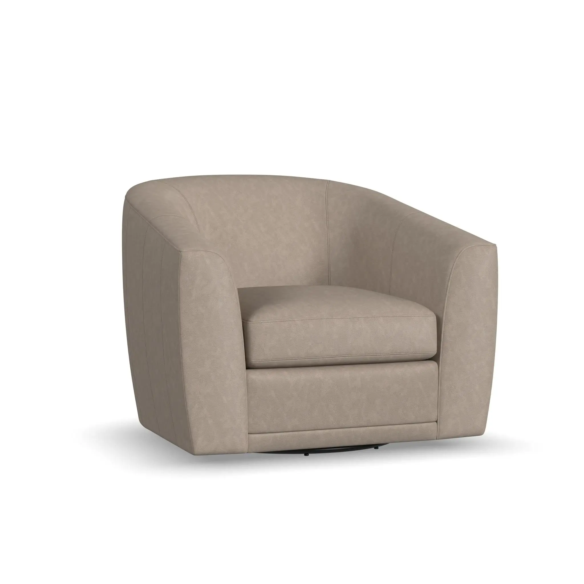 d5cf6b867ff8bac95ac18a3ca8aabc61 Jewel Fabric & Leather Swivel Chair - Image 1