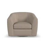Jewel Fabric & Leather Swivel Chair - Image 4