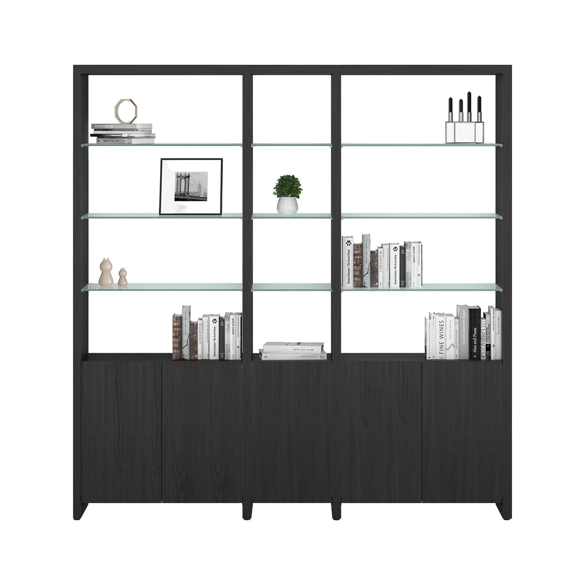 linea 580212 3 shelf system | 81" wide linea 580212 3 shelf system | 81" wide