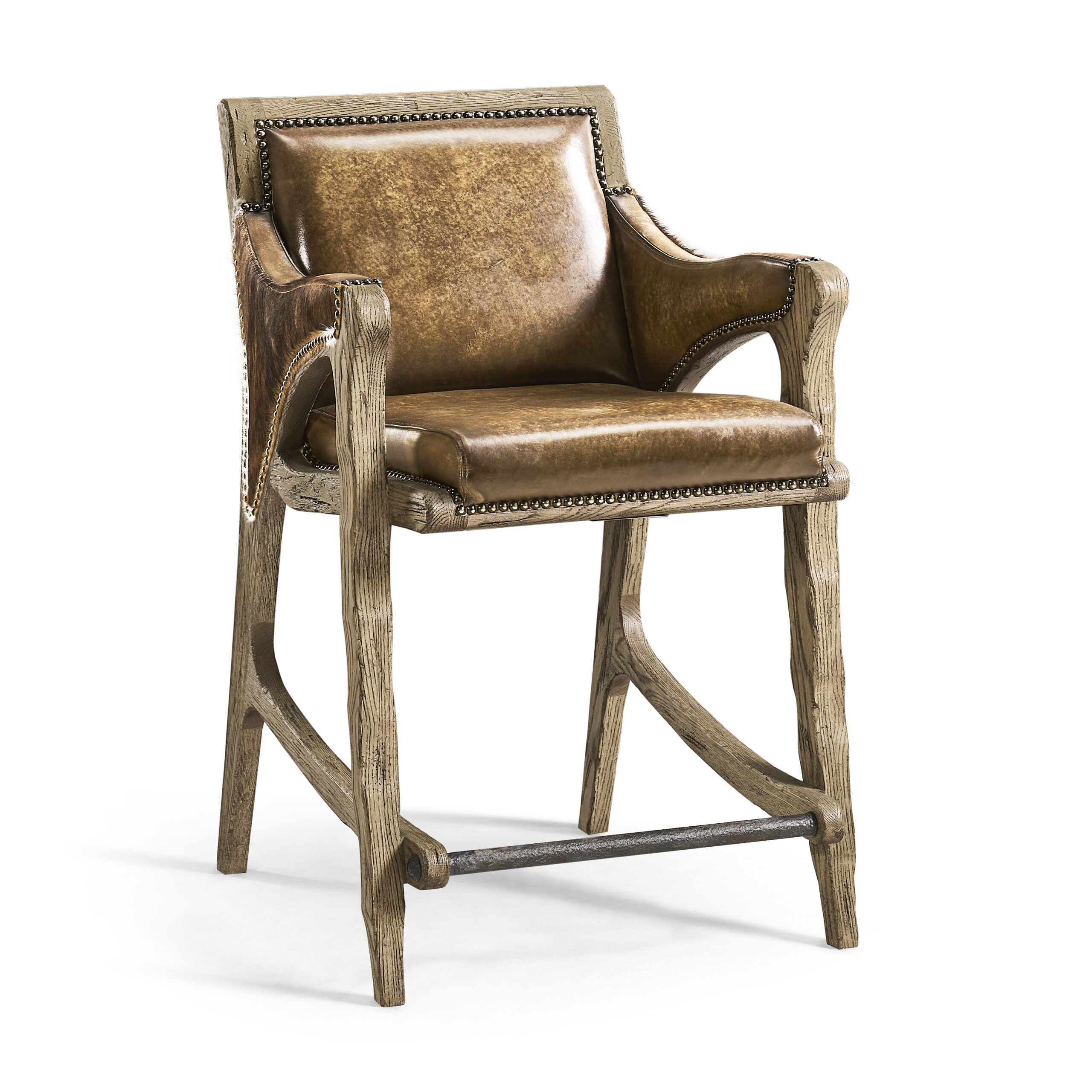 echo canyon leather & hide stool echo canyon leather & hide stool