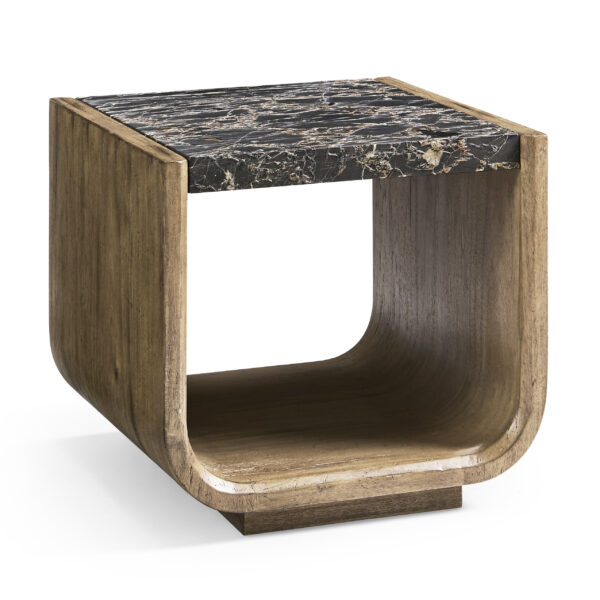stone ridge marble side table light