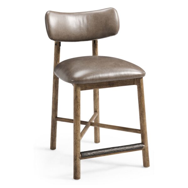 stone ridge leather stool