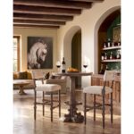 caldera oscura upholstered armless stool