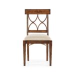regency curved back side chair