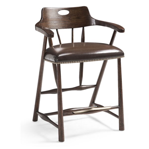 smokers style dark oak stool
