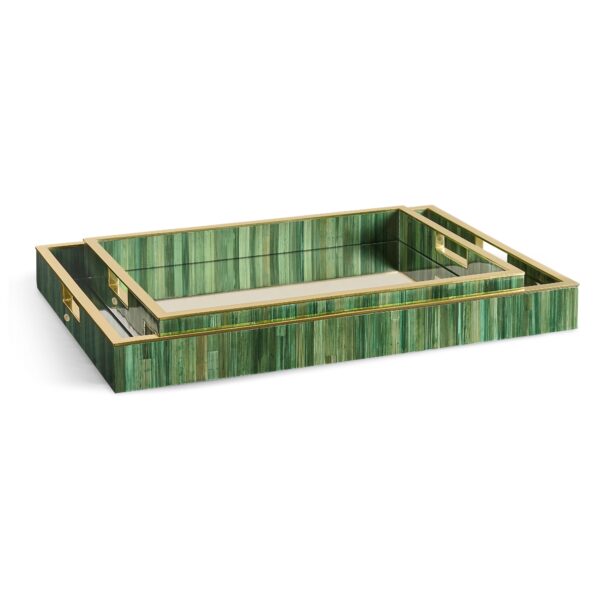 verdure rectangular tray set of 2