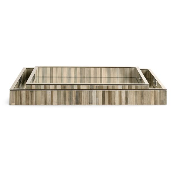terra rectangular tray set of 2