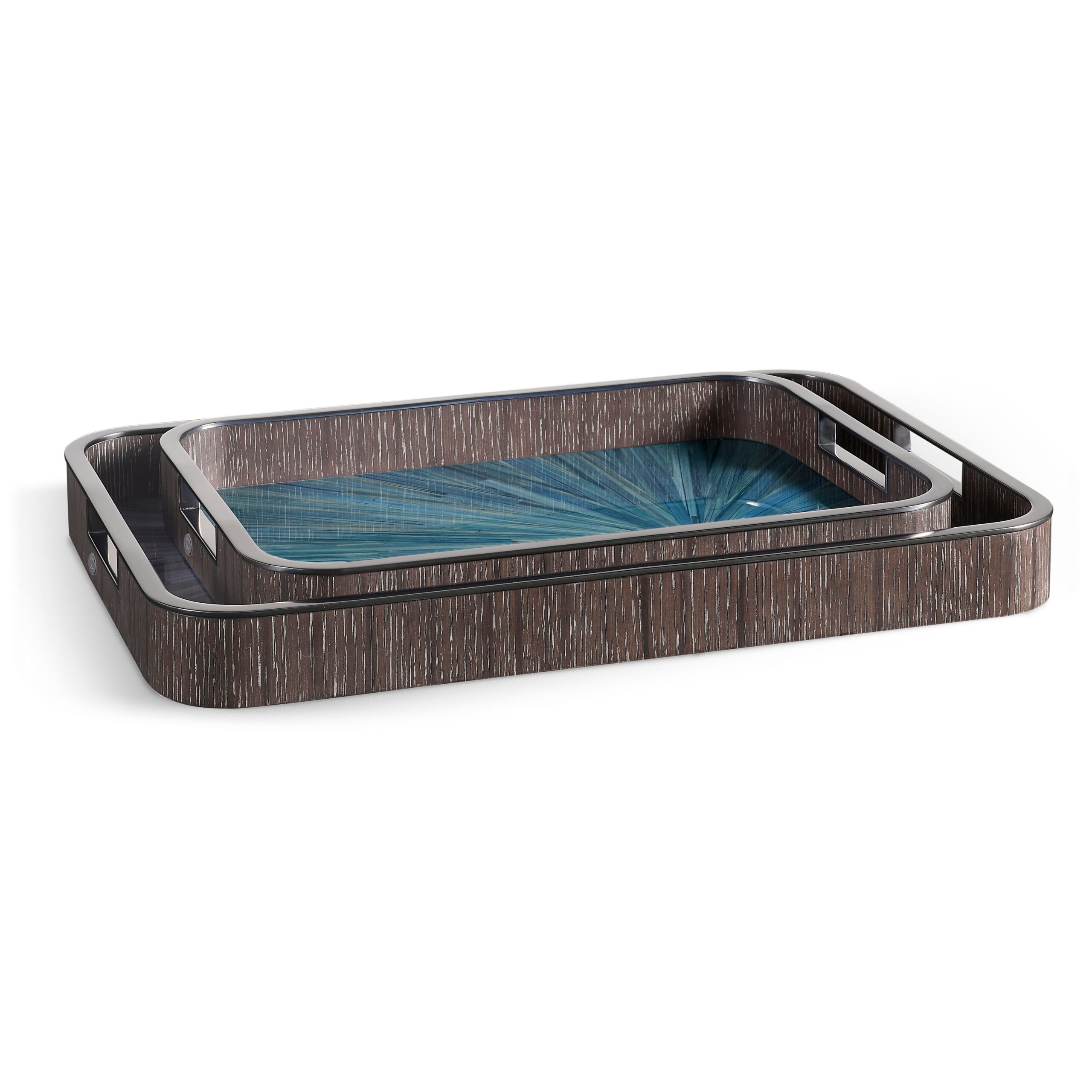 sapphire rectangular tray set of 2 sapphire rectangular tray set of 2