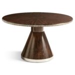 terra ziricote round dining table