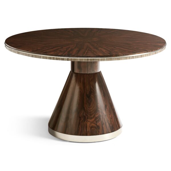 terra ziricote round dining table