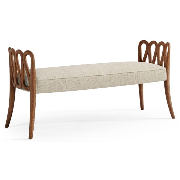 ampney toasted oak bench
