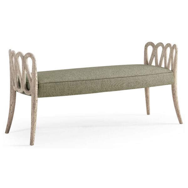 ampney grey oak bench