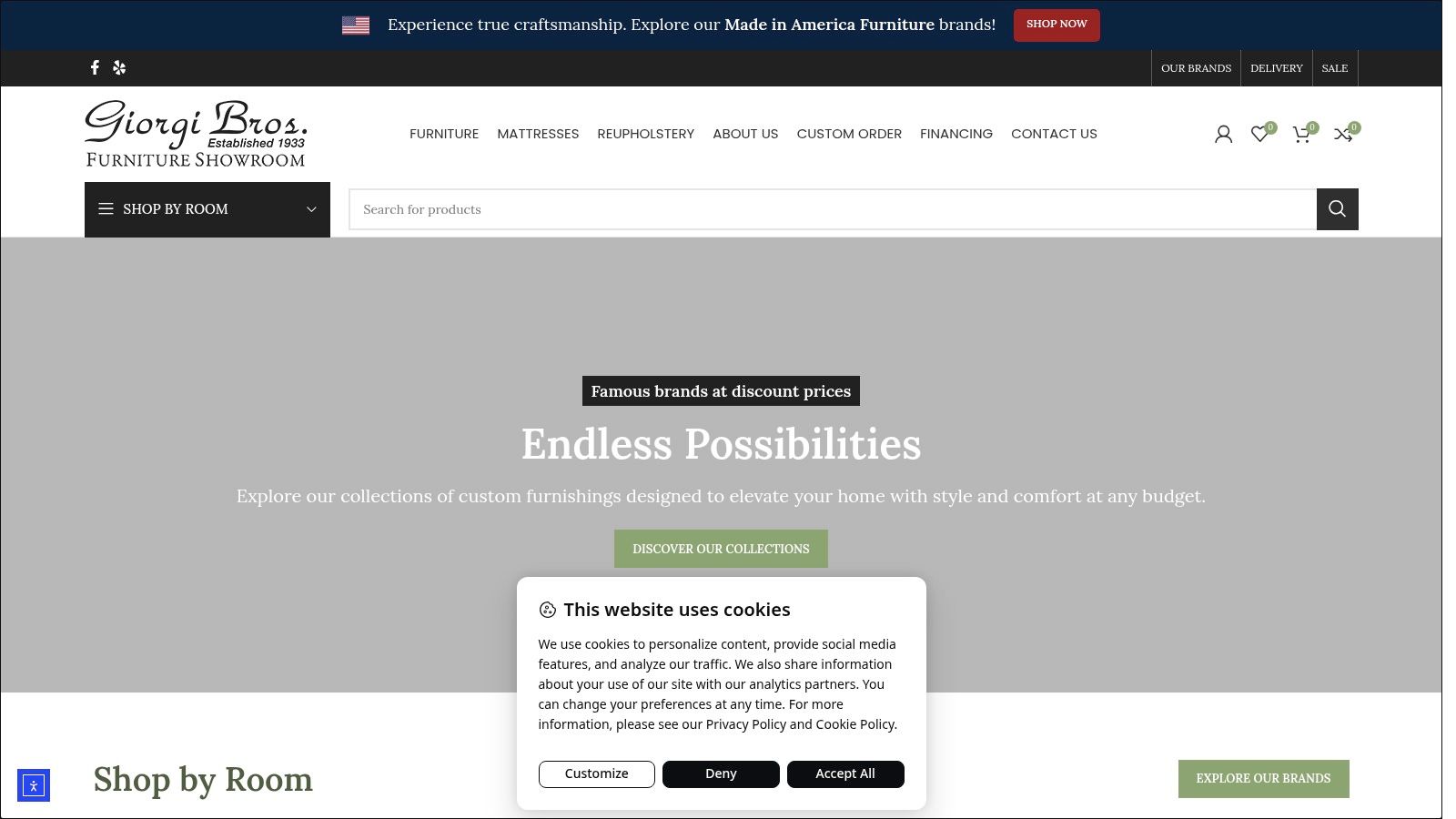 Screenshot from https://www.giorgibros.com