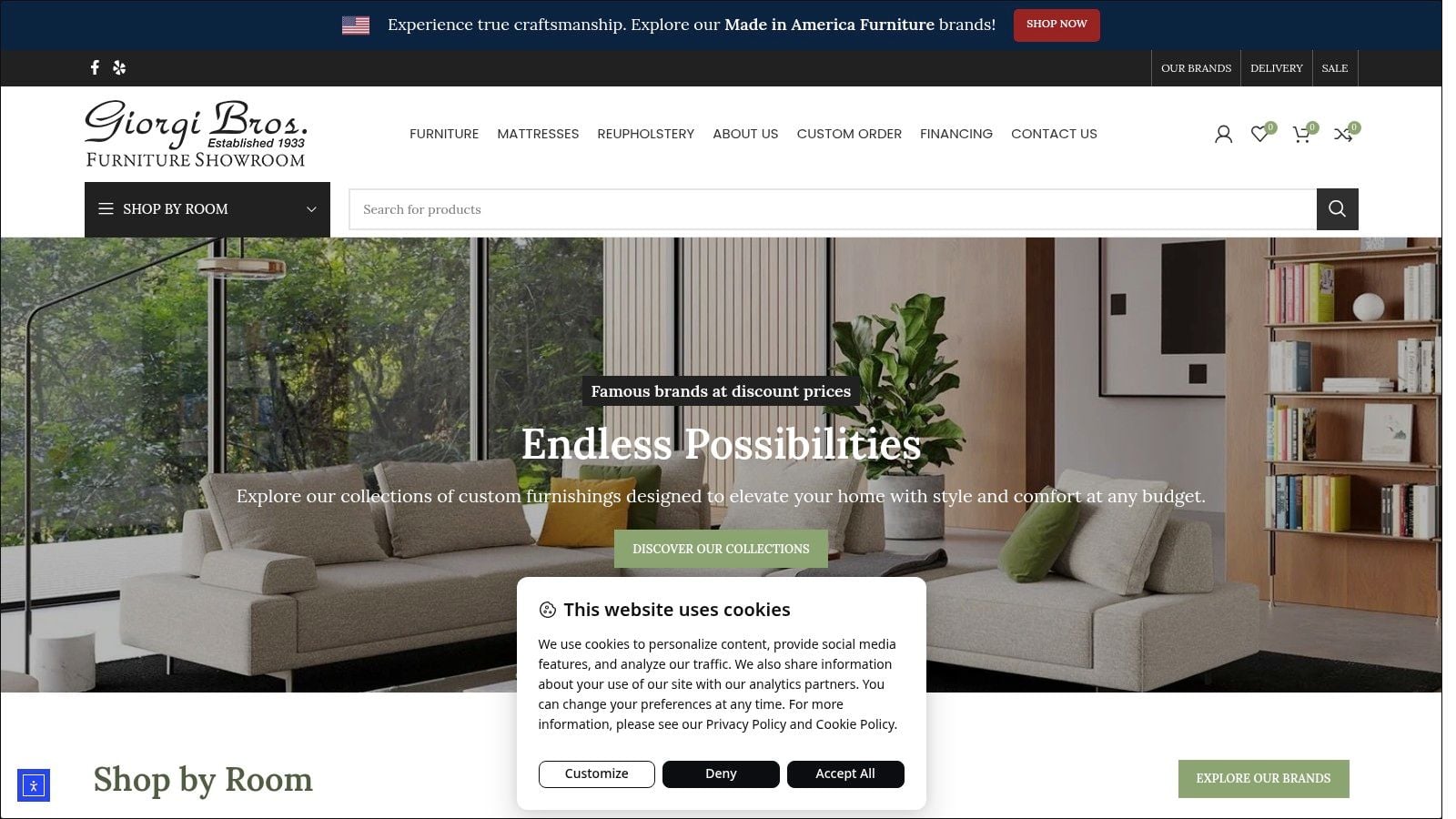 Screenshot from https://www.giorgibros.com