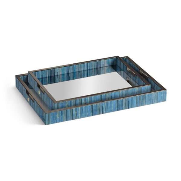 sapphire rectangular tray set of 2