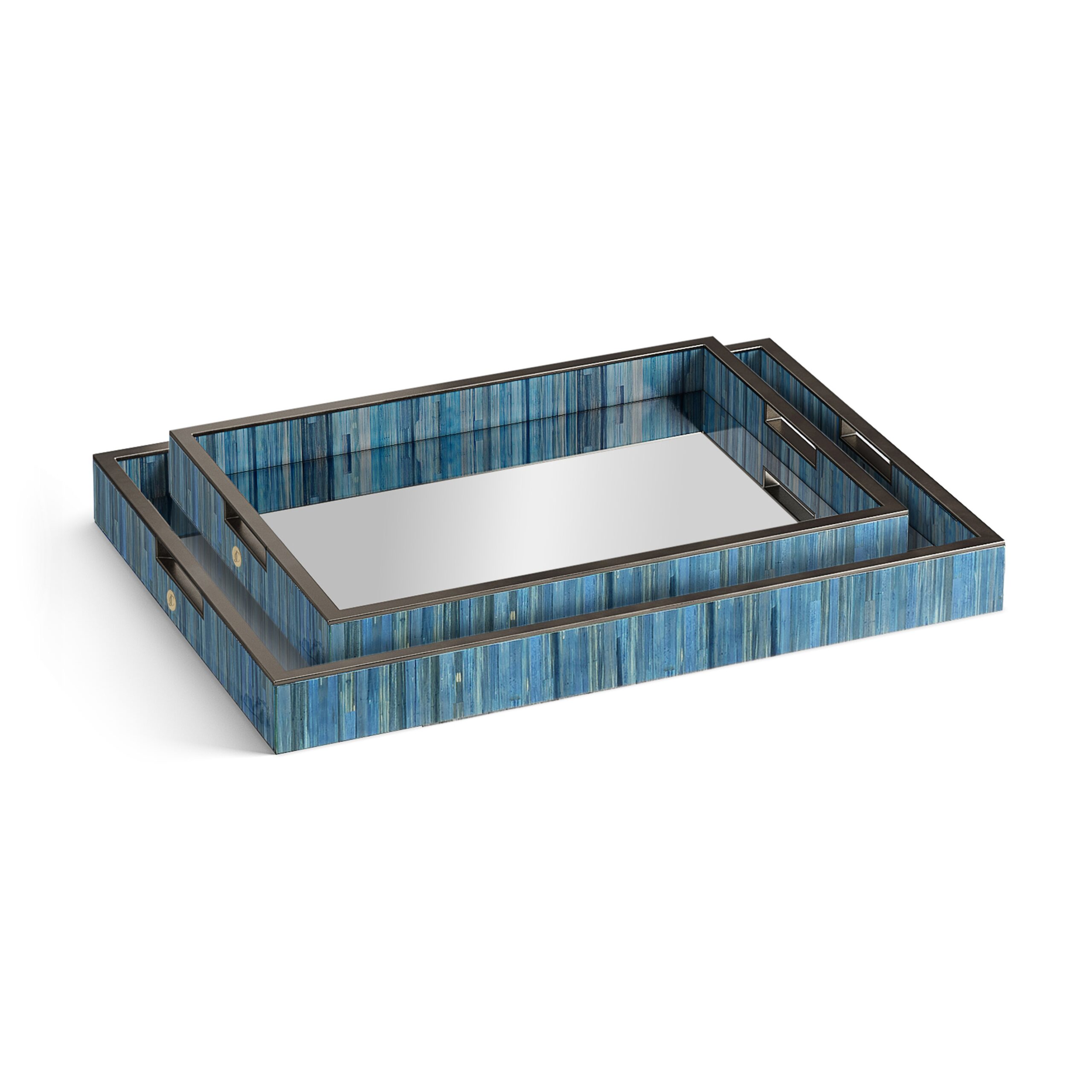 sapphire rectangular tray set of 2 sapphire rectangular tray set of 2