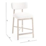 stone ridge upholstered stool