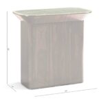 verdure rectangular side table