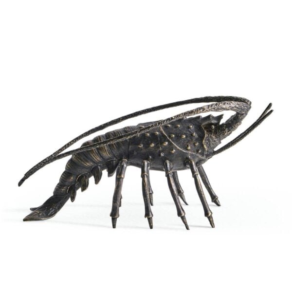 antique dark bronze langoustine