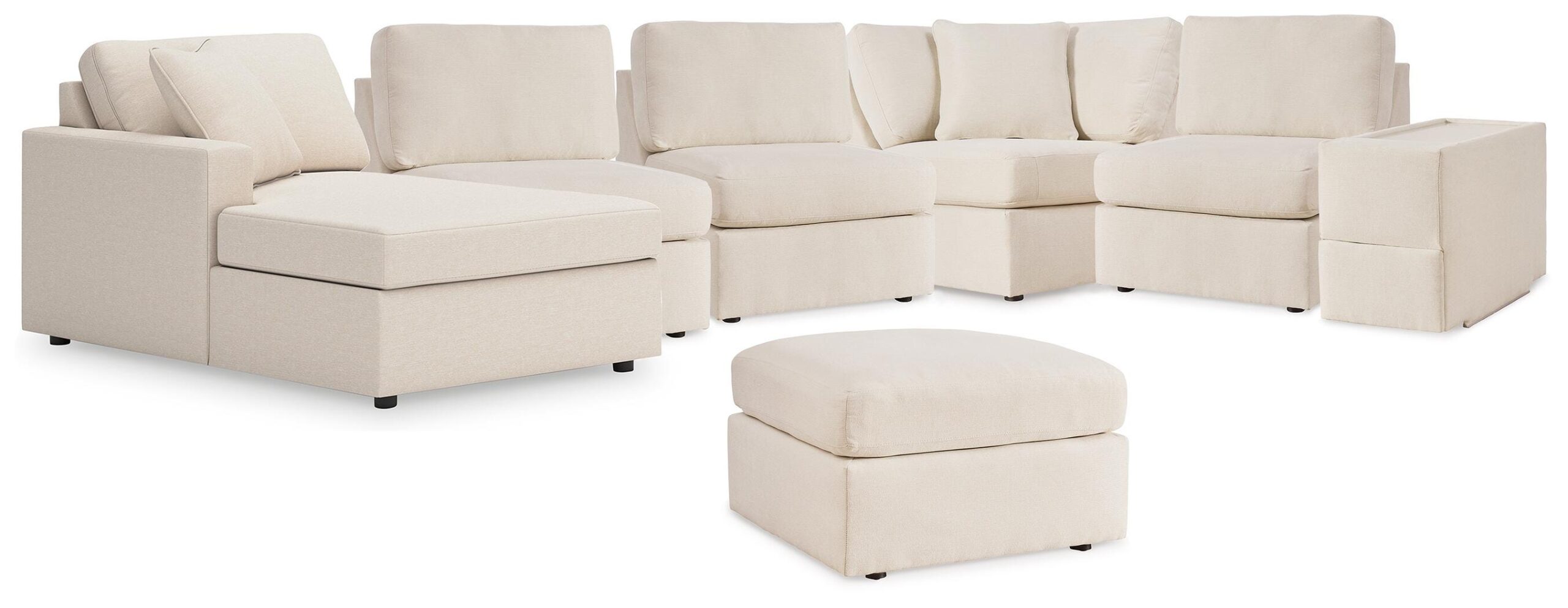 0620d36f3ca7221ff96b4316ba1d9cac Modmax 6-Piece Sectional with Chaise and Ottoman - Image 1