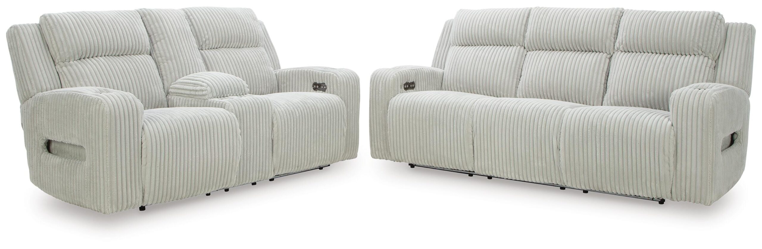 0e583f66002e99f00ba4b69916be67d6 Carvara Power Reclining Sofa and Loveseat - Image 1