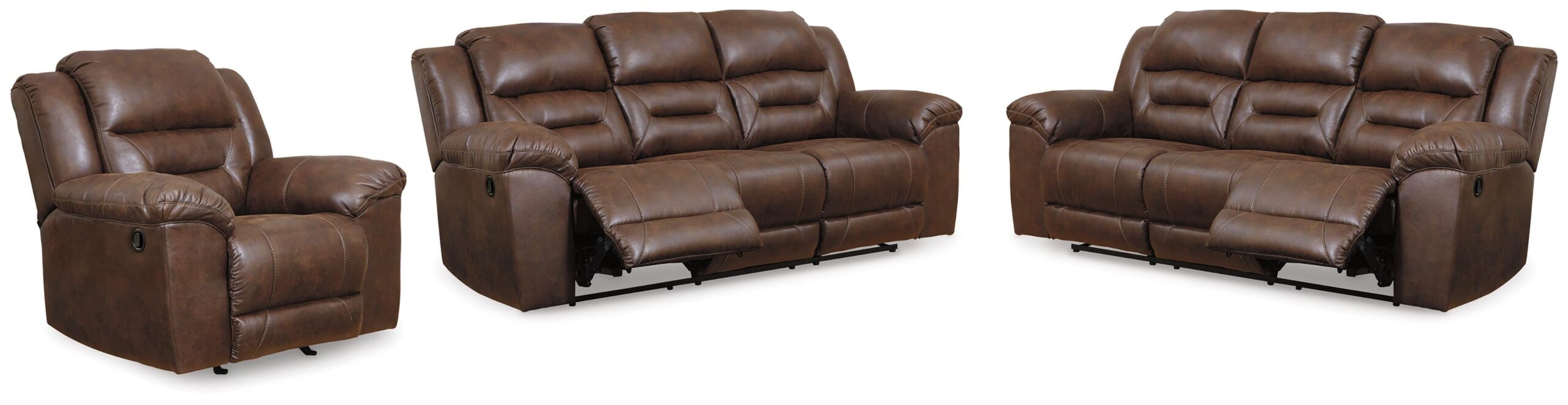 140595b1afc9ff4fb62eee3ae296fcda Stoneland 2 Reclining Sofas and Recliner - Image 1