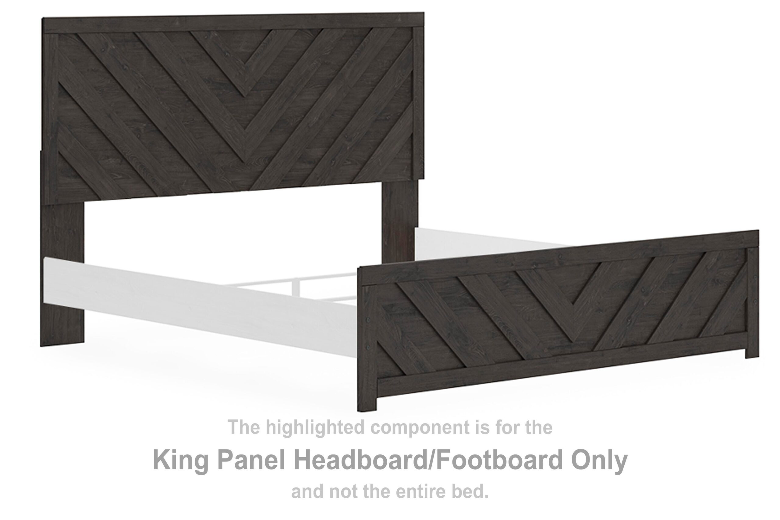 194ee4eb7e1b4aa3d6c1ff1e4b1d76ec Prendonea King Panel Headboard/Footboard - Image 1