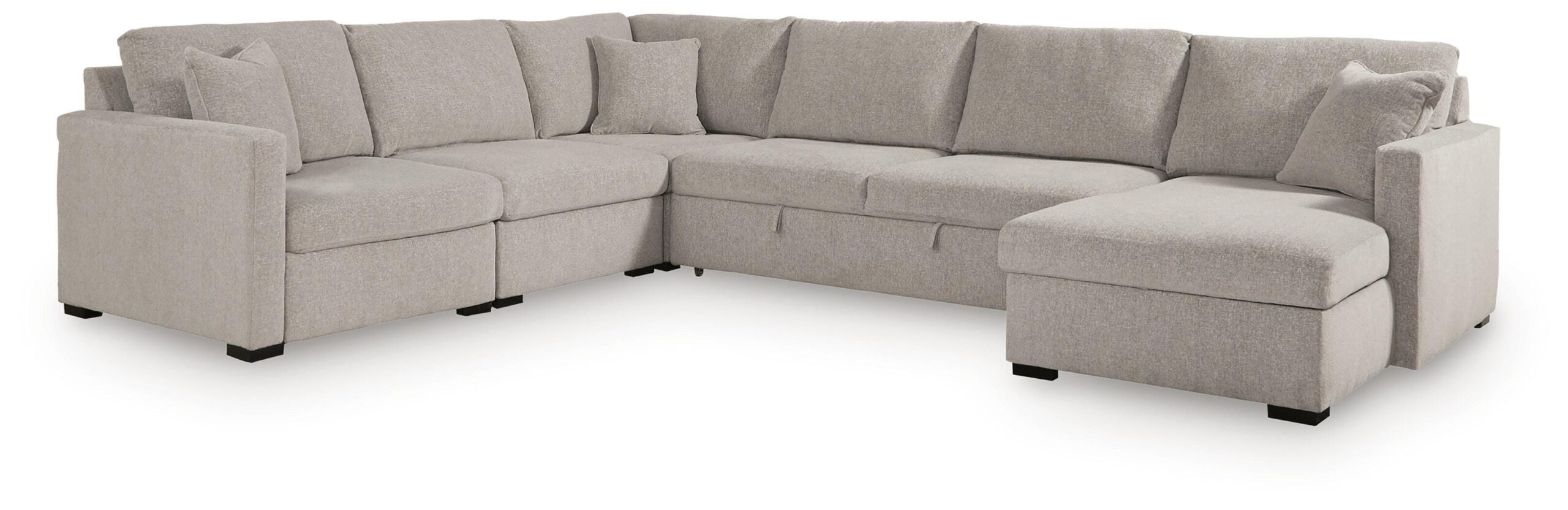 388a613133447c614fab1a3540394666 ModMax Luxe 5-Piece Sectional with Chaise and Pop Up Sleeper - Image 1