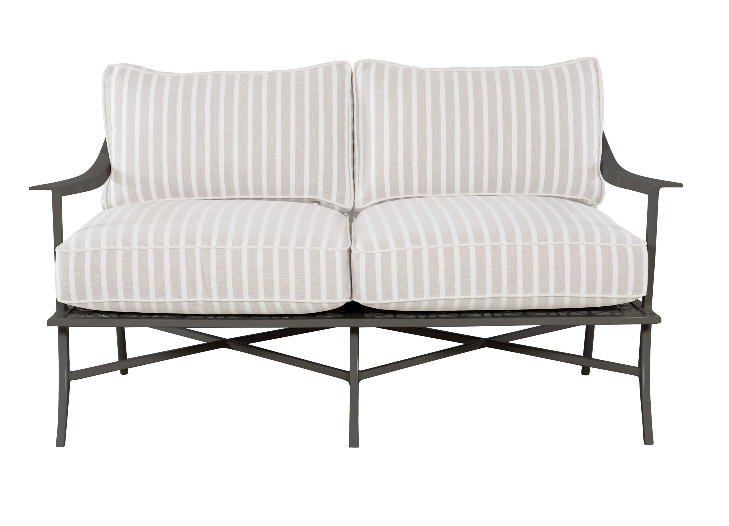 390611edd9875b89966a066f9112eaab Haret Outdoor Loveseat - Smoke Grey - Image 1