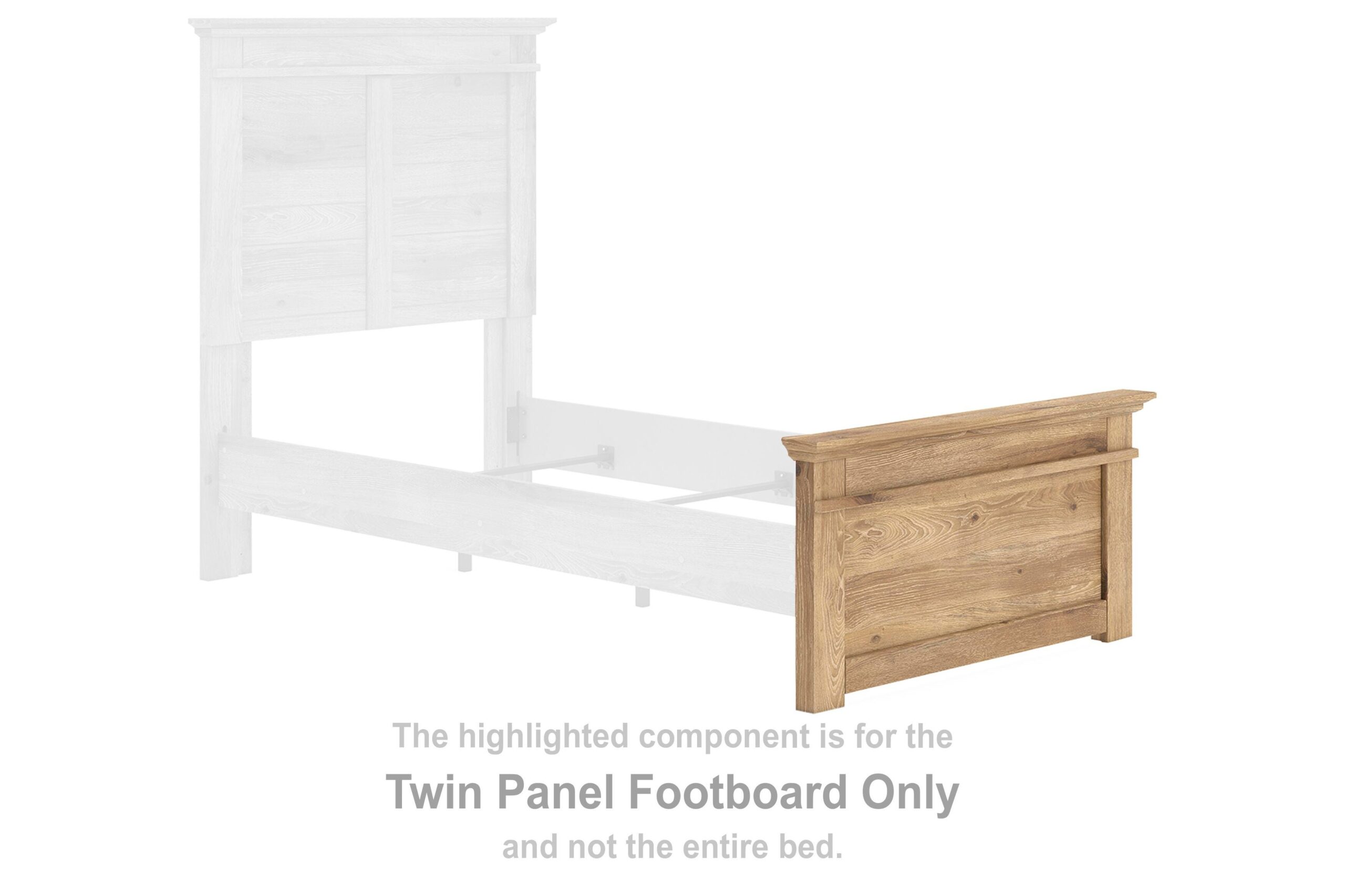 3b970da7275d746b841daafc7dc8edd6 Makidern Twin Panel Footboard - Image 1