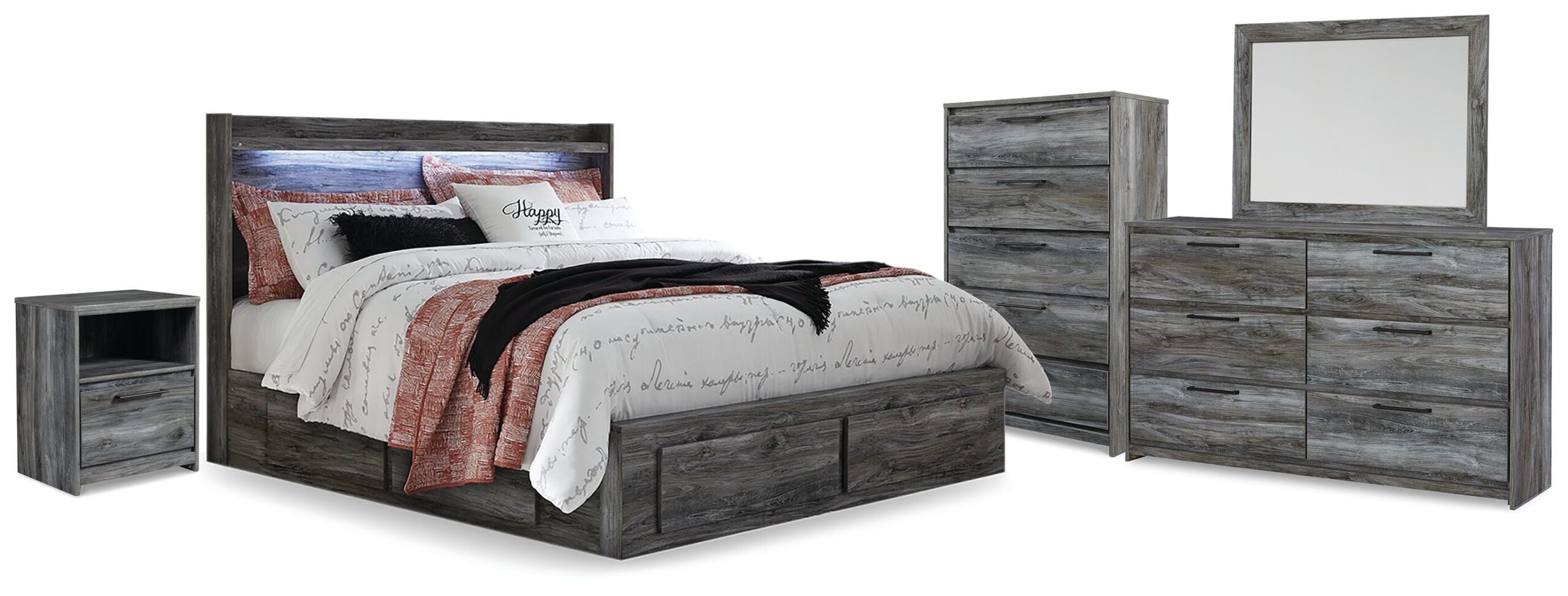 481441bf91e04c7dfebc35d743d67712 Baystorm King Storage Bed, Dresser, Mirror, Chest and Nightstand - Image 1