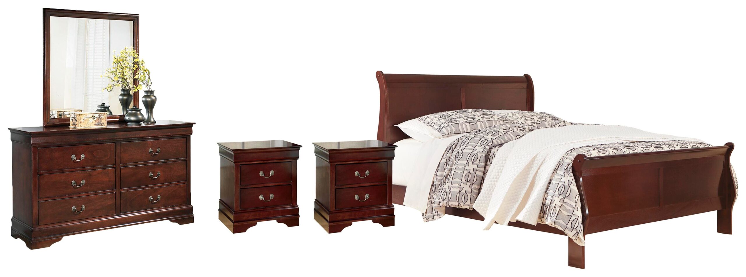 488579d79be1e3873ac0081bb81f8f7d Alisdair Queen Sleigh Bed, Dresser, Mirror, Chest and 2 Nightstands - Image 1