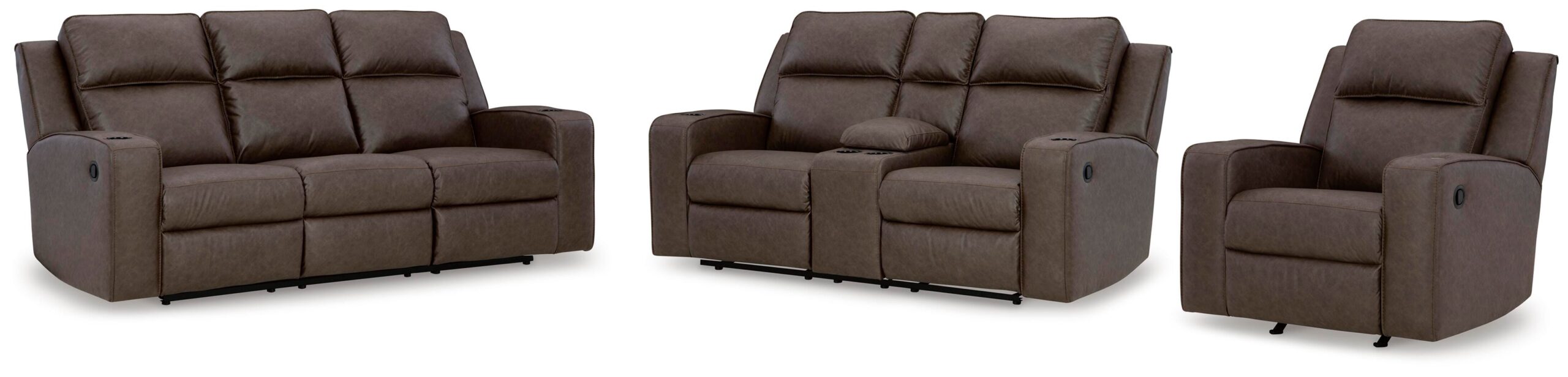4a0920555e0e84ec0425f62d28bc9760 Lavenhorne Reclining Sofa, Loveseat and Recliner - Image 1